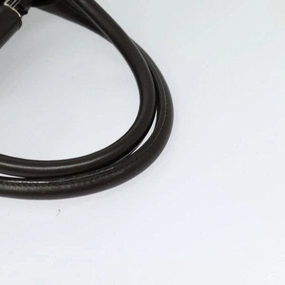 CHANEL Wild Stitch Matelasse Hand Bag Leather Brown Silver CC Auth 135451 - Picture 8 of 16